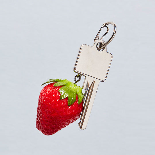 Erdbeer Geldbörse Mit Anhänger - Niedliche Mini Geldbörse Für Mädchen & Frauen